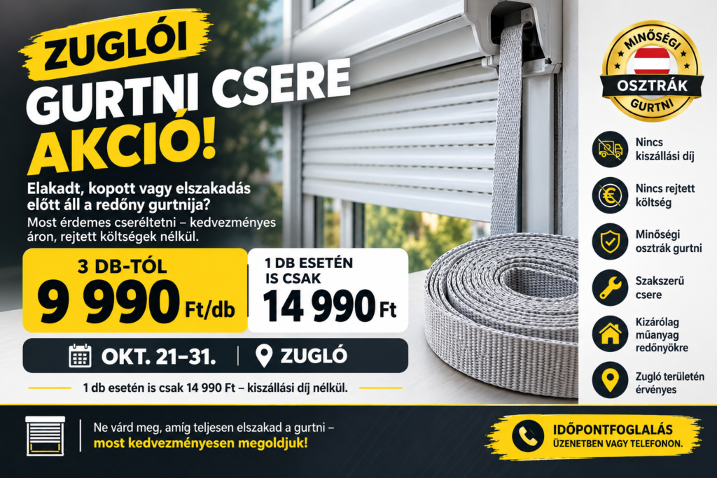 Gurtni csere akció Zugló